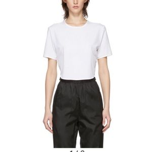 NIKELAB WHITE CROP DRIFIT PERF TSHIRT SML WORKOUT